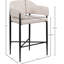 Tabouret de comptoir en tissu Sylas-1433604250