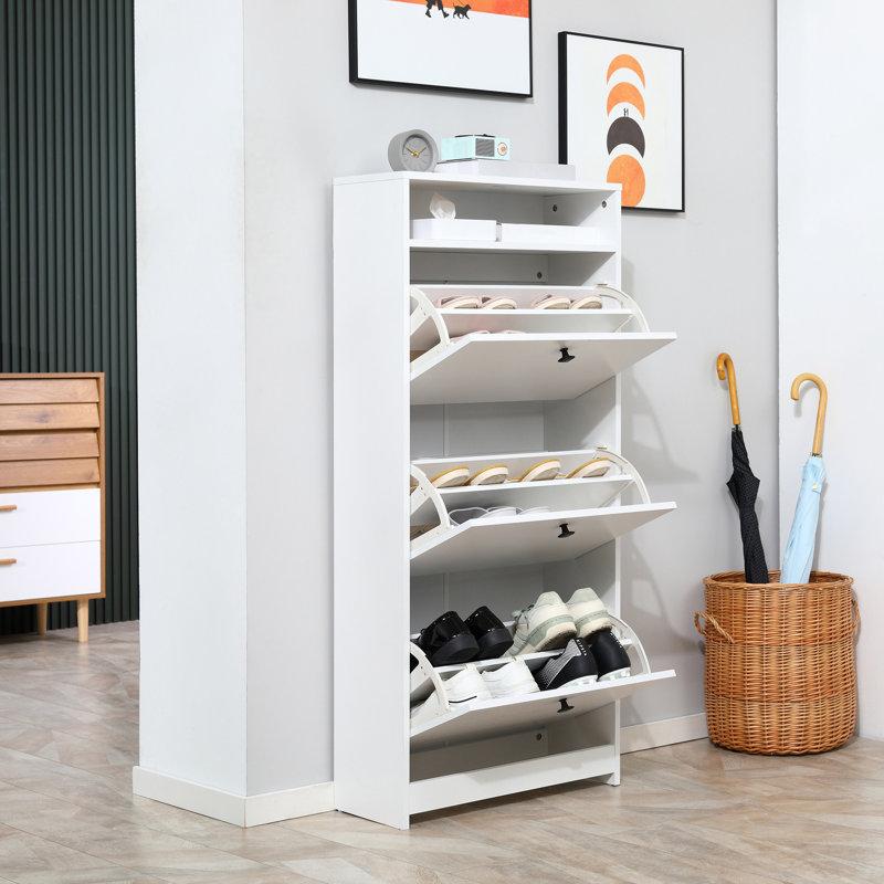 18 Pair Flip Down Shoe Storage