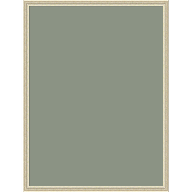 Tableau mural en tissu encadré, 19 x 25 cm, motif vert sauge., Argent Edith