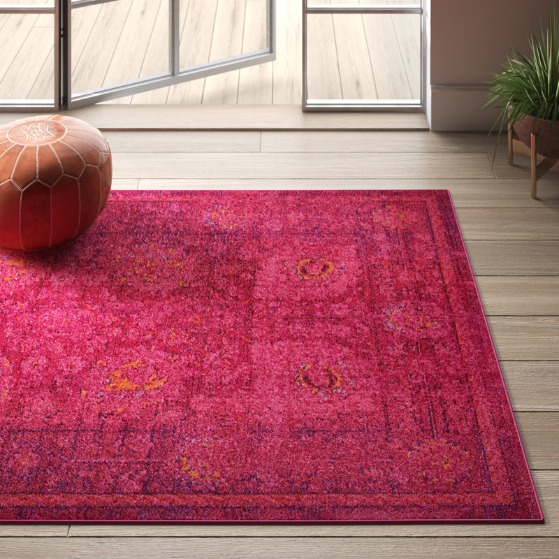 Nadene Washable Oriental Indoor Rug, Rectangle 5' x 8'