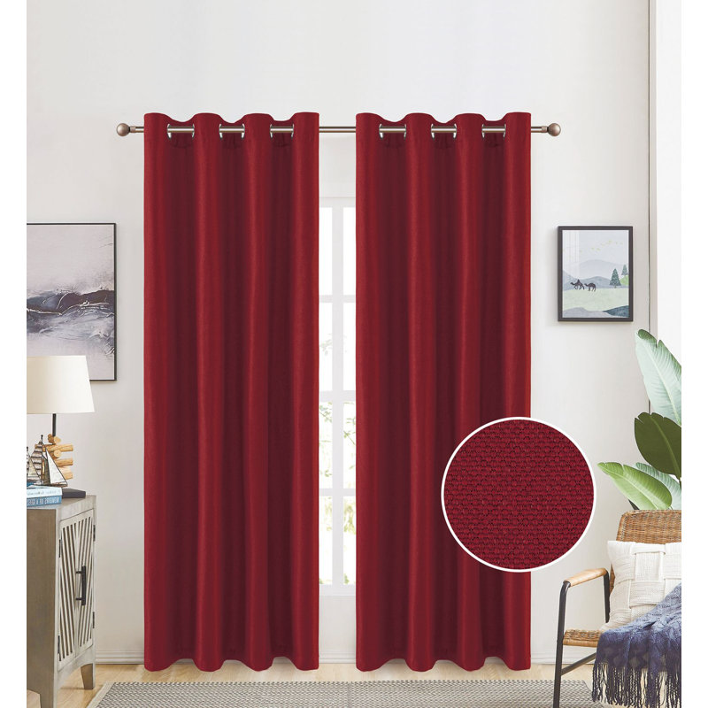 Room Darkening Curtains / Drapes Single Panel, Burgundy
