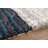 City Striped Shag Tufted Performance Brown/Teal/Blue Rug-2093757169