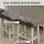 Ensemble de table de bar 4 pièces avec prise et 3 tabourets, table de salle à manger élégante et chaises-1346204580