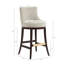 Tabouret de bar en chenille Lucia-113050972-113050974-128620582