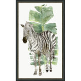 Zebra And Palms Print