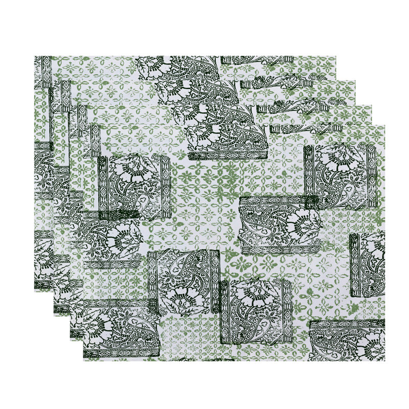 Castleman Polyester Patchwork Rectangle Placemat, Green
