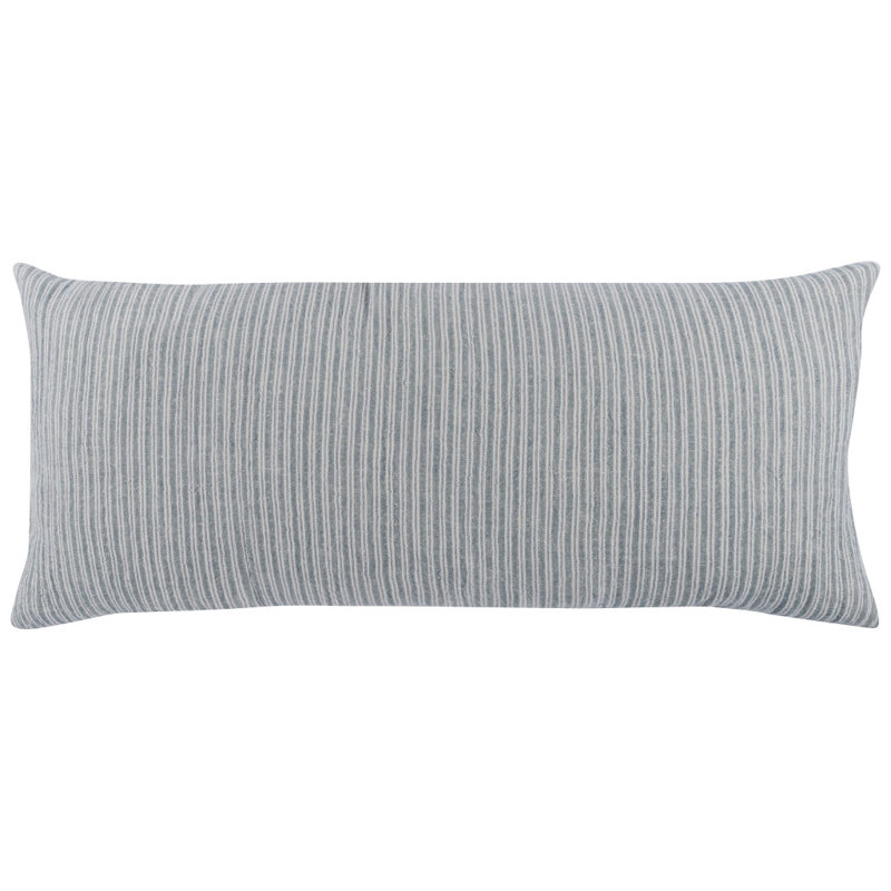Camille Rectangular Throw Pilow, Ash Blue