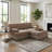 L-shaped, breathable, comfortable fringe-trimmed sofa-128969665-128969666