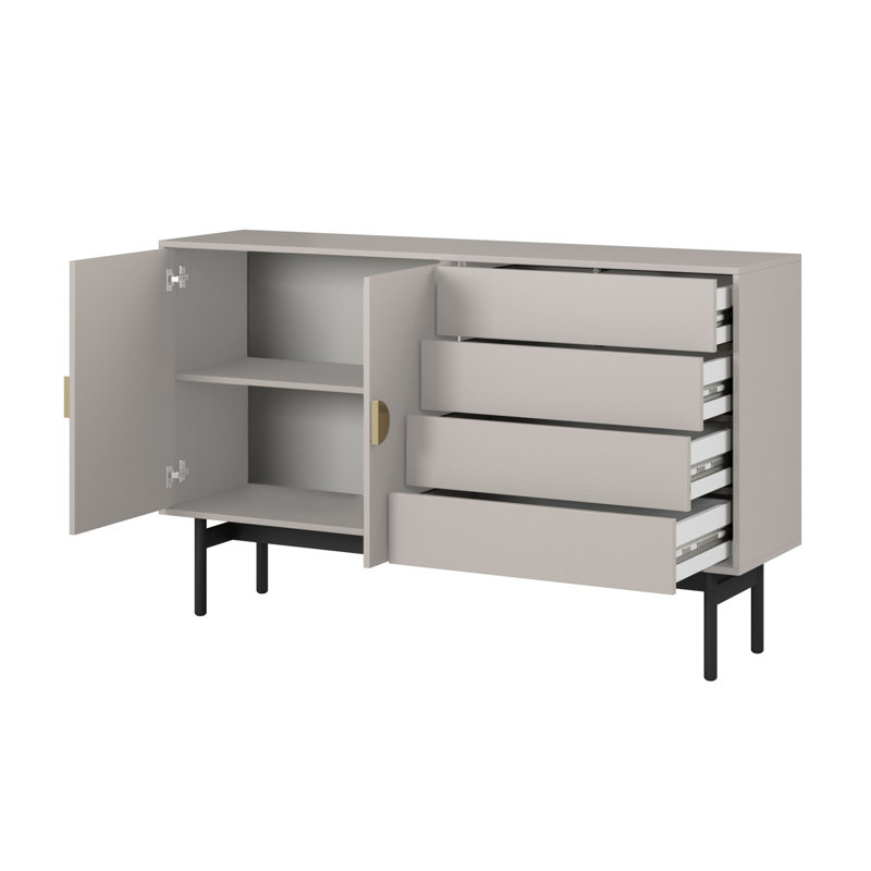 Antinisha 154cm Sideboard, Grey Beige