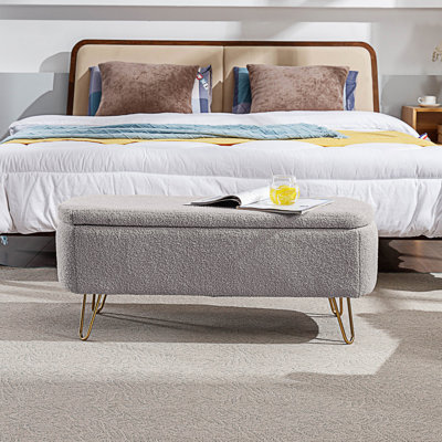 Storage Ottoman Bench, End Of Bed Bench, Entryway Bench With Storage