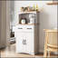 Armoire de rangement polyvalente en bois avec tiroir et tablettes réglables pour les cuisines de campagne et modernes