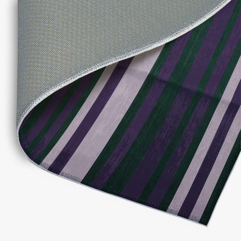 Tapis intérieur / extérieur mauve HorizontalStripes, Rectangulaire 8 pi x 10 pi