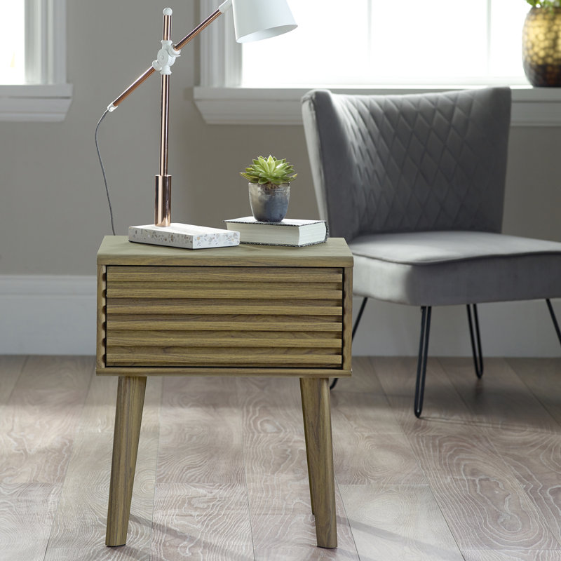 Abrams End Table, Riviera Oak