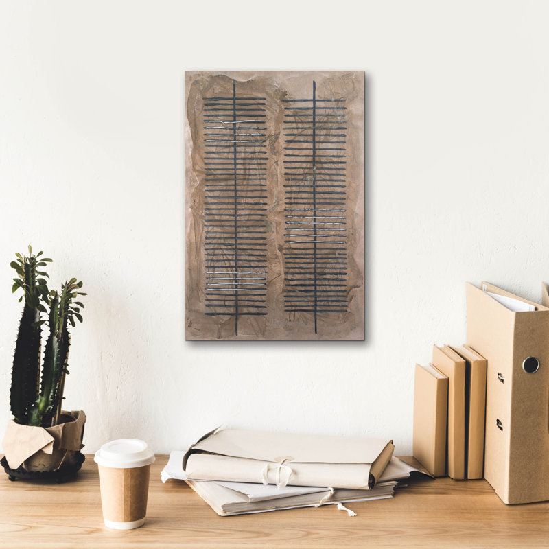  «Corrugated Columns 1» par Michael Willett, art mural sur toile, 12 po x 18 po, H 18 po x l 12 po