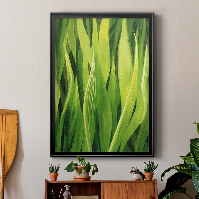 Blades of Grass II - peinture à cadre unique, H 42,5 po x l 30,5 po x P 1,25 po, Noir
