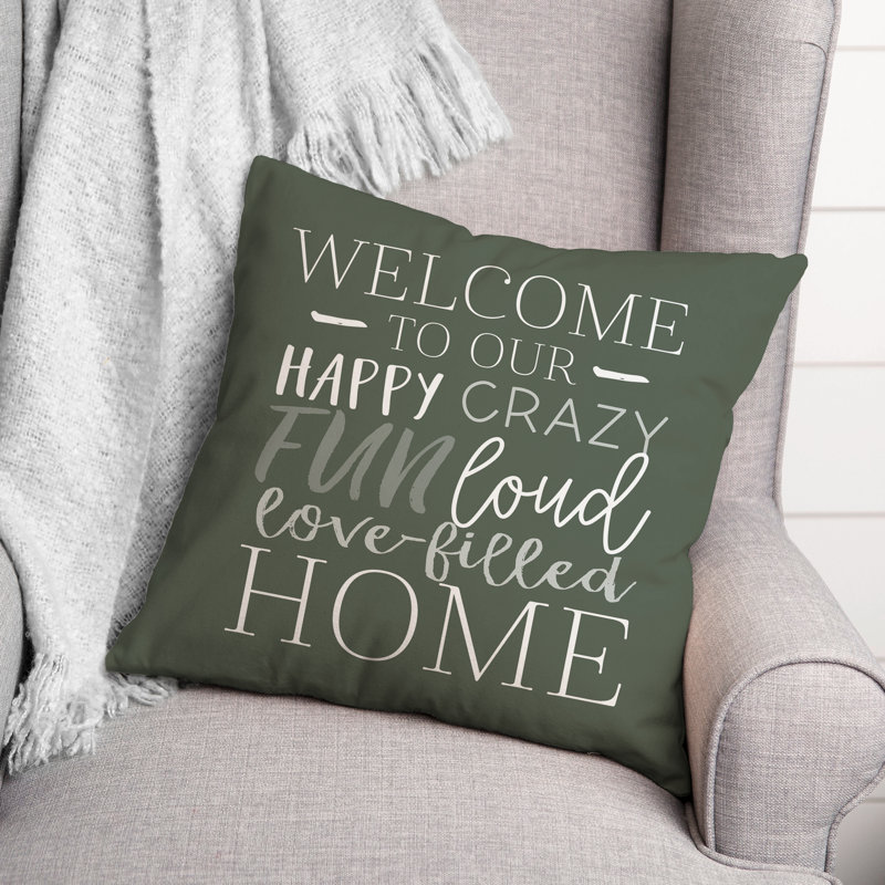 Coussin décoratif intérieur / extérieur en polyester , H 18 po x l 18 po, Sauge