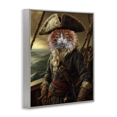 «Swashbuckling Whiskers», giclée encadrée par Kelley Parker