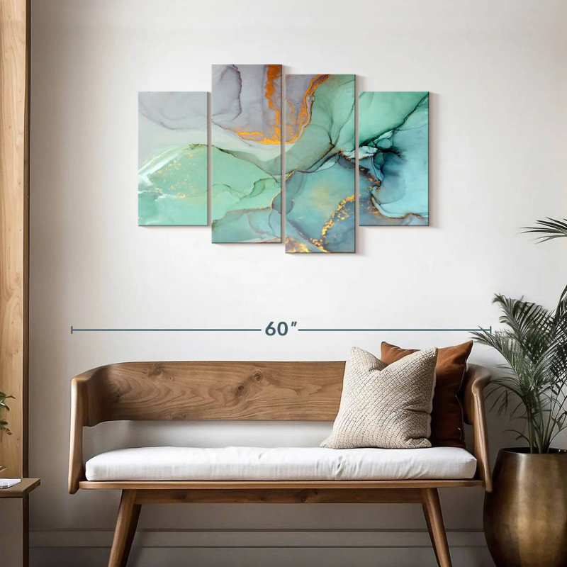 Avery Green Bronze Abstract, 27" H x 43" W
