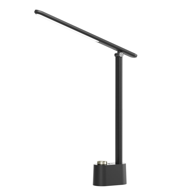  Honeywell H01 Pro Foldable LED Desk Lamp with USB A & Type-C Charging, 3 Color Modes, Dimmable, Eye-Caring Light, Black