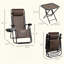Ensemble de chaise Zero Gravity avec table d'appoint, chaise inclinable pliante avec porte-gobelets et coussins, chaise longue réglable pour piscine, jardin, pelouse, plage
