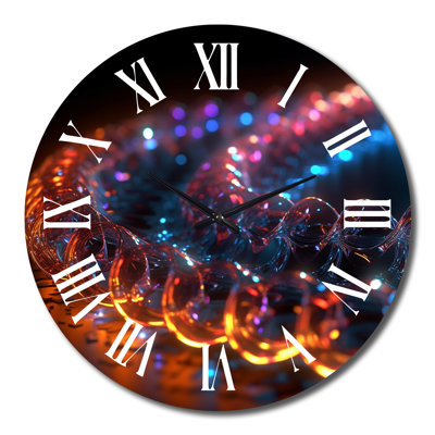 Horloge murale entrelacée à cristaux photoniques