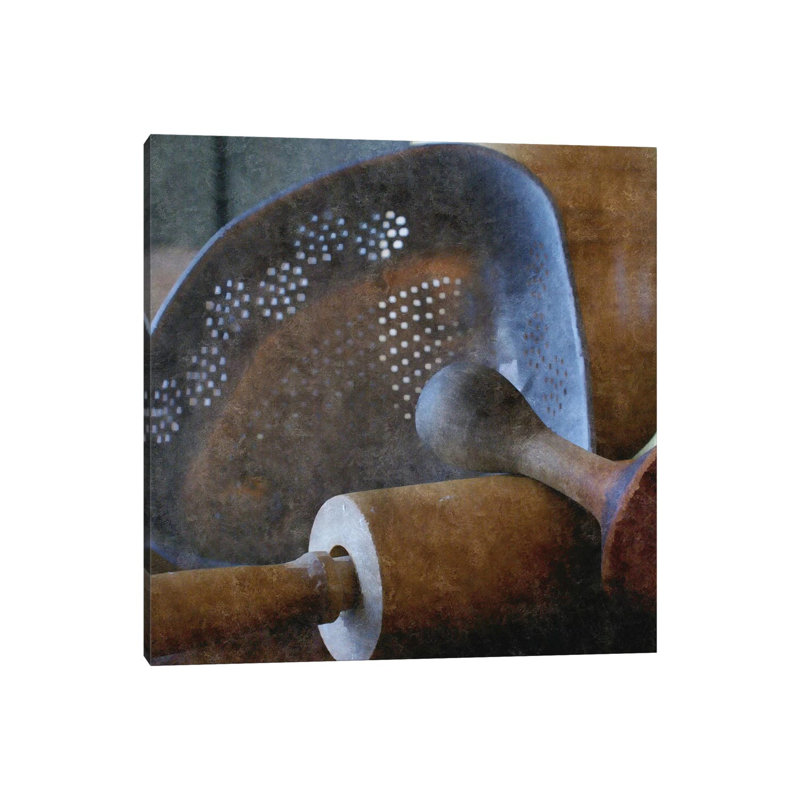 Cuisine rustique I, H 12 po x l 12 po x P 0,75 po, Toile tendue