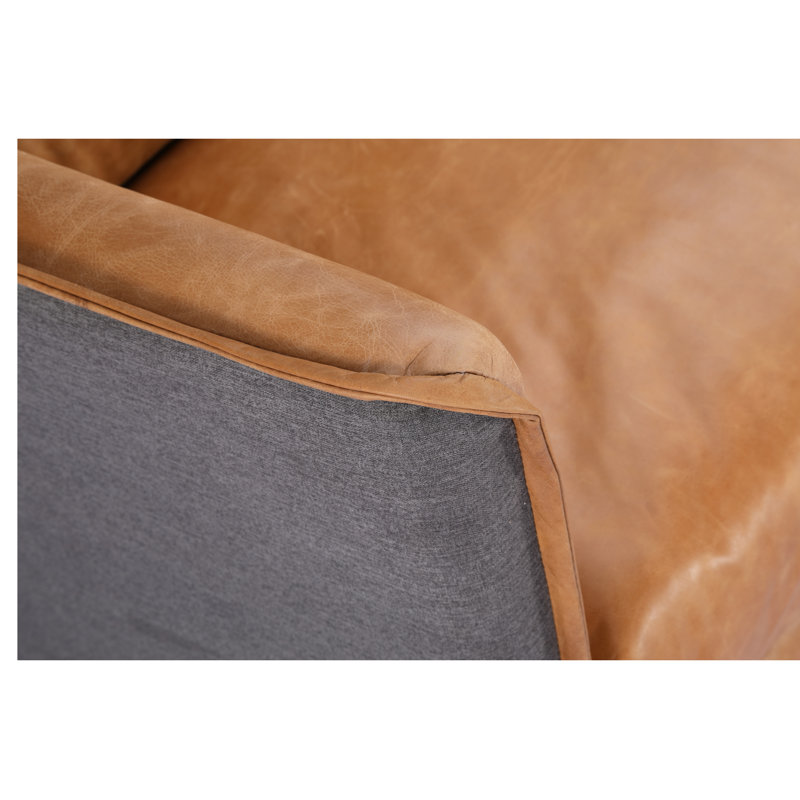 Nicola 83" Leather Sofa
