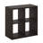 Furinno Cubicle Open Back Decorative Cube Storage Organizer, 4-Cube, Dark Oak-1242548529-1236626856