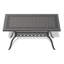 Cet ensemble de salle à manger en fonte d'aluminium toutes saisons comprend des chaises pivotantes et une table rectangulaire avec une structure noire