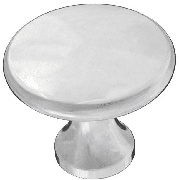 (Paquet de 5) (Paquet de 12) Poignée ronde de 1-1 / 8 po plaquée, Chrome