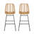 Outdoor Wicker Barstools (Set Of 2)-1603051536