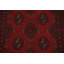 Tapis de couloir oriental rouge à motif géométrique 3 x 9