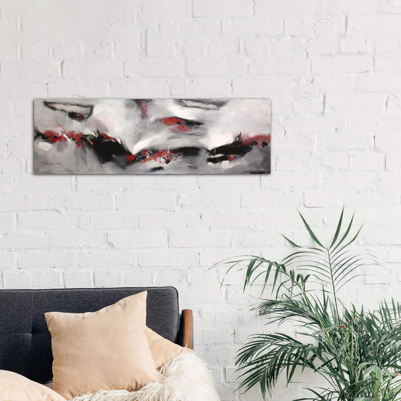 Emotions by Radiana Christova - Panoramic Painting on Canvas, 121.92 cm H x 40.64 cm W x 1.91 cm D, No Frame