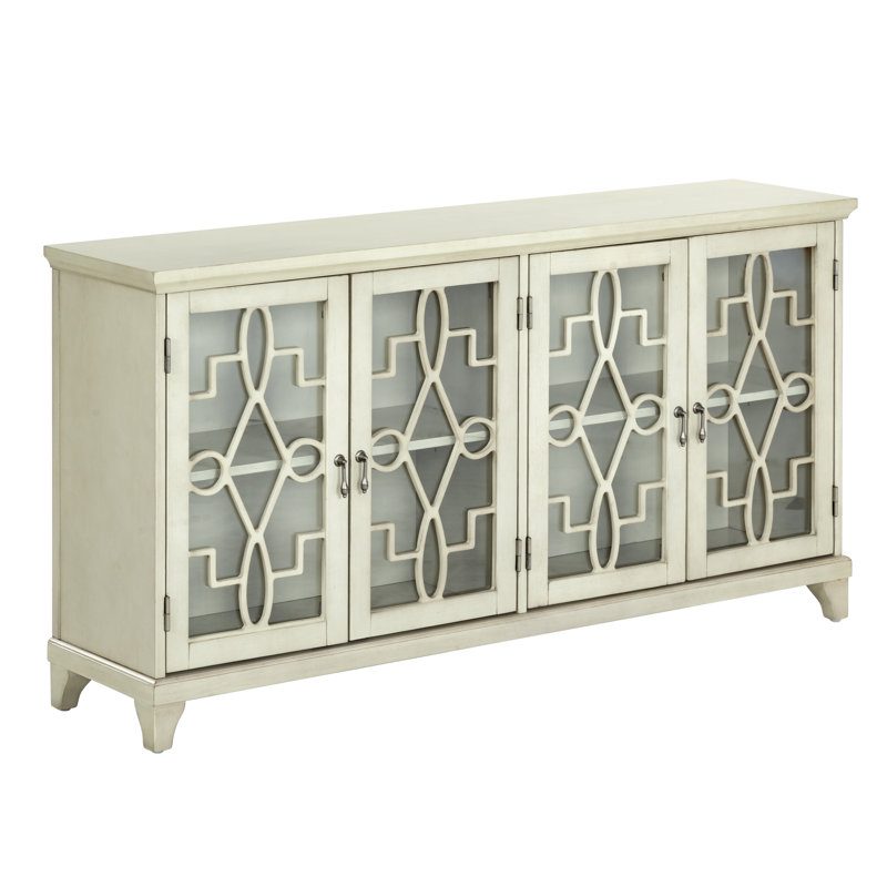 Armoire à quatre portes Rick, Creme