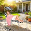 Méridienne pour l'extérieur, fauteuil de bronzage avec pare-soleil, lit pliant portatif pour piscine de patio