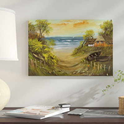 « path to the beach », reproduction sur toile