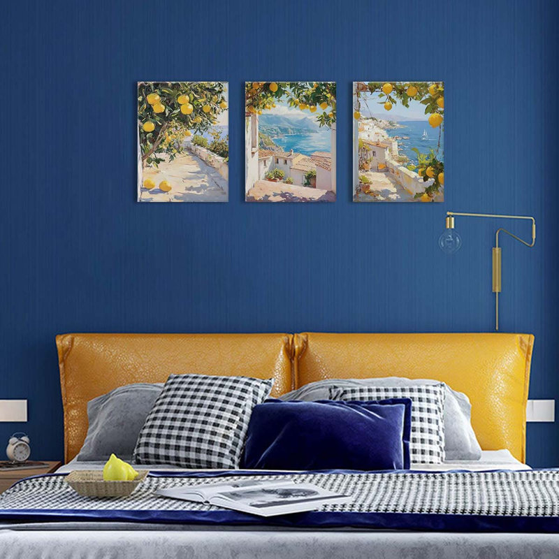 3 Piece Wrapped Canvas Print, 60 cm H x 40 cm W
