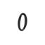 Deltana RNZ4-0 4" Numbers Zinc Die-Cast, Black