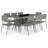 Azisa Rectangular 8 - Person 170Cm Long Dining Set