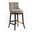 Tabouret de bar en chenille taupe Lucia-113050971-113050972-128764352