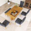 Ensemble de table de salle à manger extensible en bois pour 6 personnes Farmhouse-2135912437