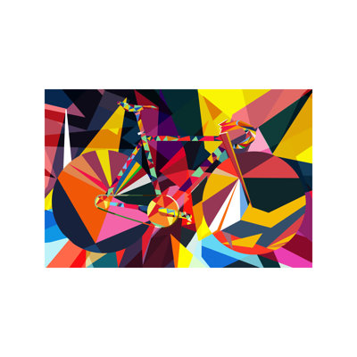 Polygon Fixie - Wrapped Canvas Print