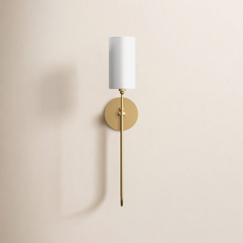 Harlem 1 - Light Armed Sconce, Aged Brass