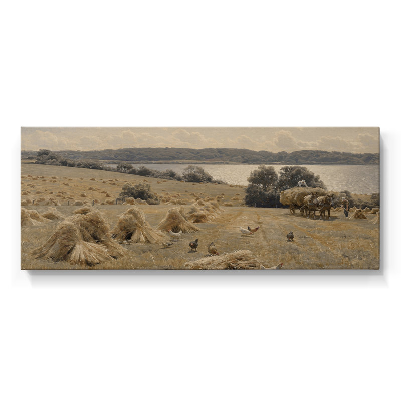 Série paysage - DCCL XXXVII - Toile tendue avec châssis - Prêt à être accroché, H 12 po x l 30 po
