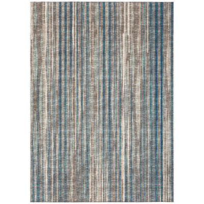 Washable Abstract Indoor / Outdoor Rug
