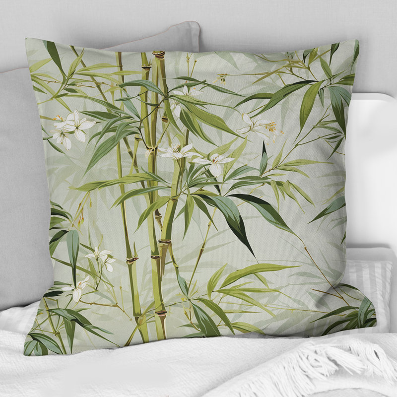 Coussin Bamboo Zen, H 18 po x l 18 po