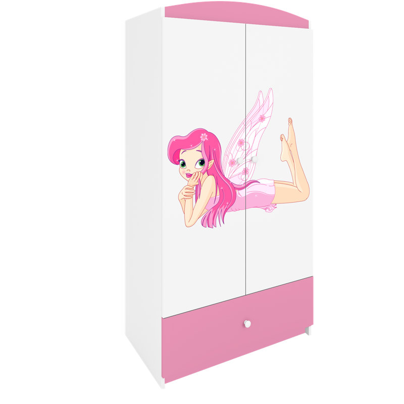 Cicero 2 Door Wardrobe, Pink
