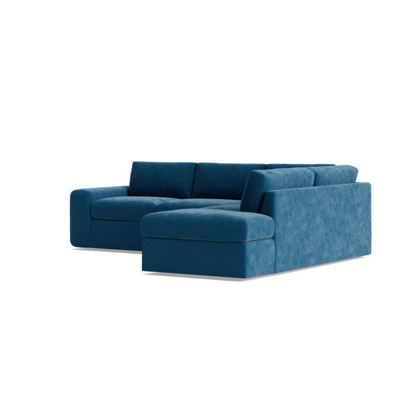 The OG Corner Sectional, Performance Velvet - Denim, Right Hand Facing