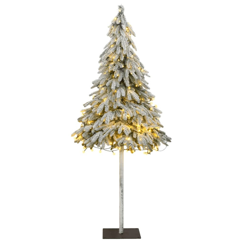 Arbre de Noël pin clair avec aiguilles réalistes, 70.9"