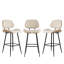 Tabouret de comptoir rembourré en similicuir de 38,9 po de hauteur avec structure en métal-2081816213